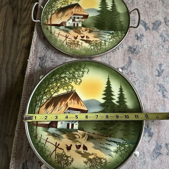 vintage Echt Keramik Grunstadt Ceramic serving and rotating tray - Picture 9 of 9